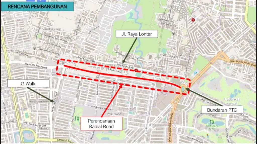 Pembangunan Radial Road di Kawasan Lontar Diminta Selesai Sesuai Target